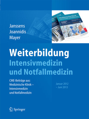 cover image of Weiterbildung Intensivmedizin und Notfallmedizin
